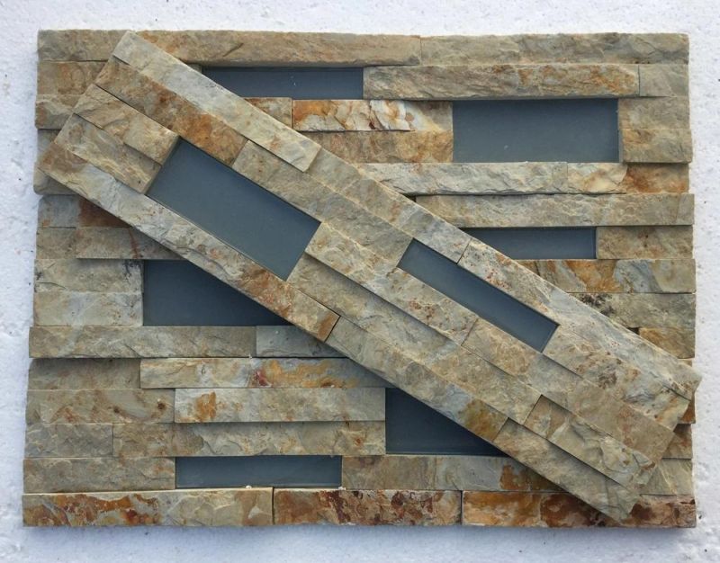 Natural Mixed Slate Stone Wall Panels