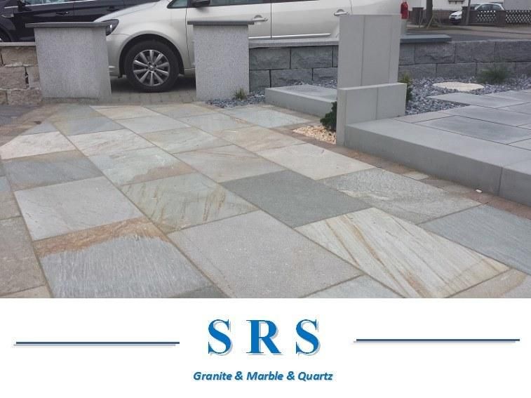 Wholesale Building Material Grey/Red/White/Black Crazy Granite Natural Stone for Outdoor Step Paving Garden Landscaping G654G603G623G383G302g341g383