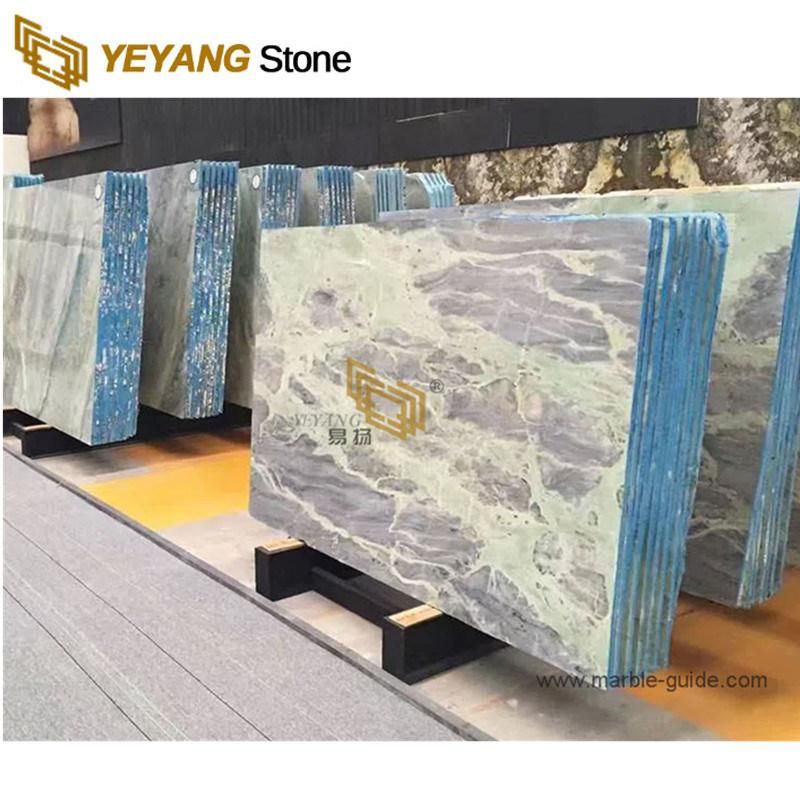 New Amazon Blue/Green Marble Slabs for Table/Home/Hotel/Decoration/Interior/Flooring/Background Wall