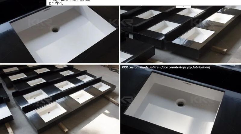 Artificial Marble Solid Surface Sheets Wholesale for Vanity Tops High-Quality Corian Prefabricated Vanity Top Solid Surface Sheet