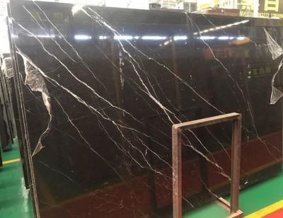 Nero Maquina Calacatta Black Nature Marble Slab
