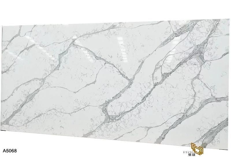 Quartz Countertop/Worktop/Vanitytop Slab/Tile Artificial Quartz for Kitchen/Bathroom Building Design