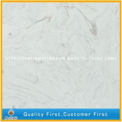 Engineered Artificial Marble Stone Quartz for Worktops and Table Tops