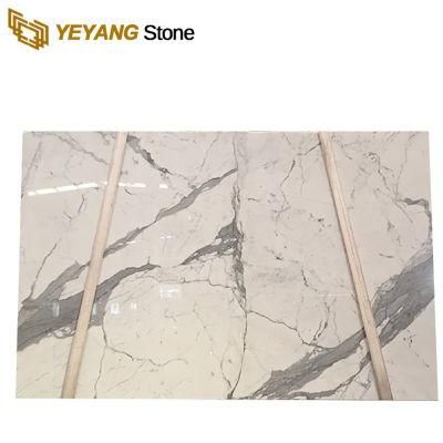 Polished Calacatta White Marble for Wall/Floor/Tiles/Countertop