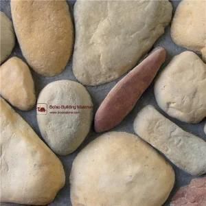 River Rock Artificial Stone Cobble Culture Stone Wall Tile