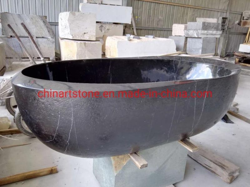 Nature Stone White Marble Bath Tub for Bathroom