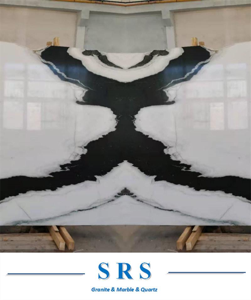 Natural Polished Panda White Stone Marble for Kitchen/Bathroom/Background Wall/Flooring/Step/Tile/Cladding/Flooring/Hotel/Villa House
