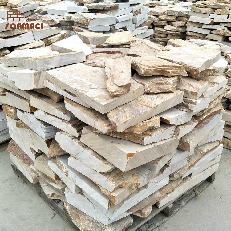 Garden Decoration Natural Stone Free Form Wall Paneling