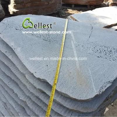 Garden Stepping Pavements, Sawn Cut Lava Stone Stepper