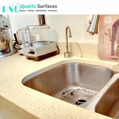 Yellow Venus Faux Quartz Stone Countertop