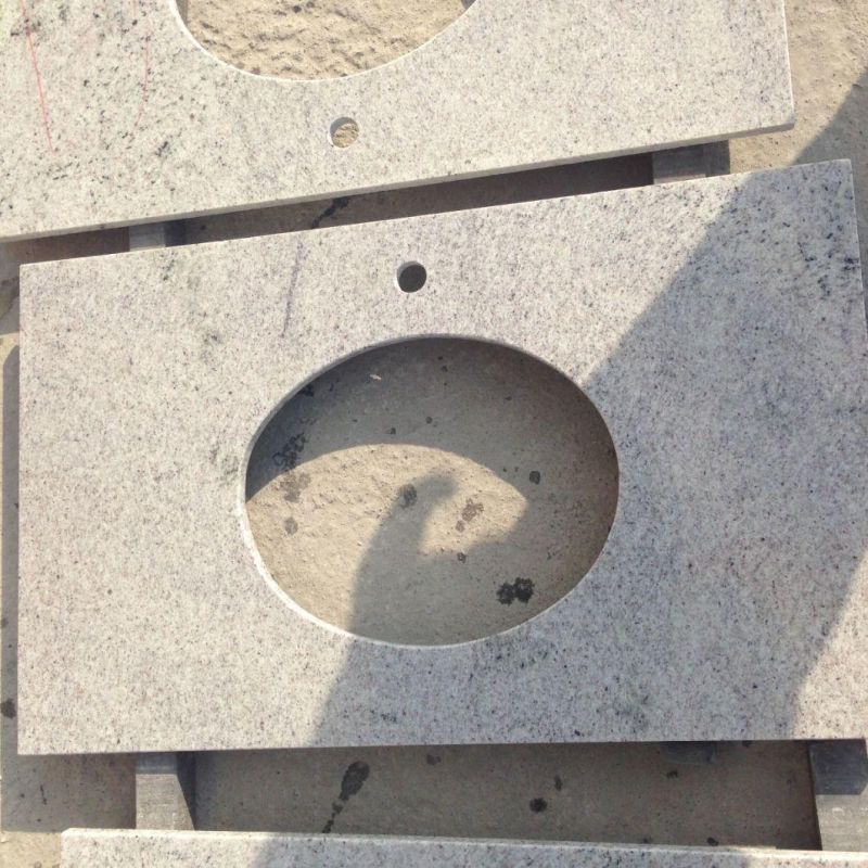 New Kashimir White Granite Natural Grey Granite Half Slabs Cut-to-Size Tile Worktops