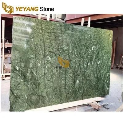Ming Green Polished Marble Slabs for Tables/Countertop/Vanity Marble Factory
