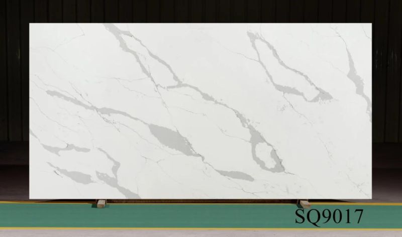 Factory Price Calacutta White Quartz Stone Slabs for Interior Decoration