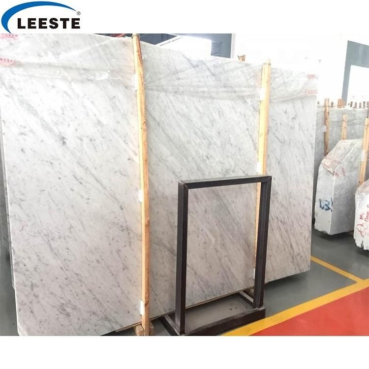 Quarry Direct Supply Italian White Marble Bianco Carrara Marble Slab Tile for Interior Decoration