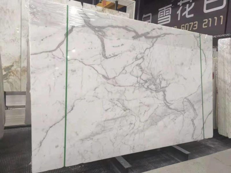 Calacata Gold Artificial Quartz Stone Orchid Floor Engineering Countertop