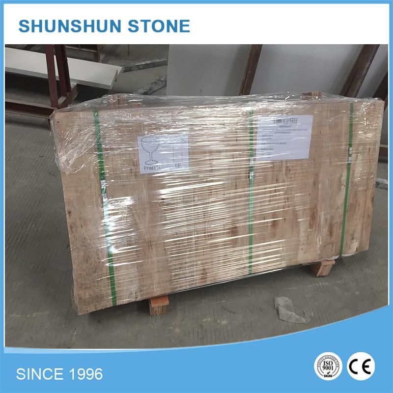 Popular Pure White Quartz Stone Countertops for Kitchen