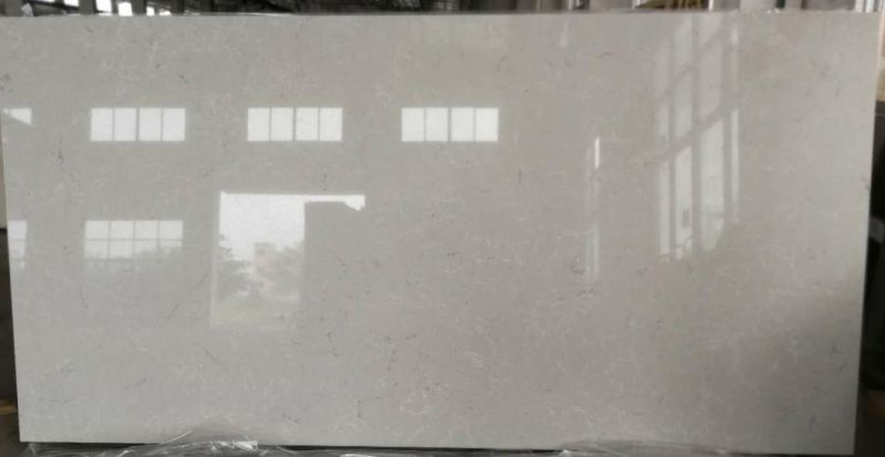 White Quartz Stone with Grey Misty Veins (SQ7008)