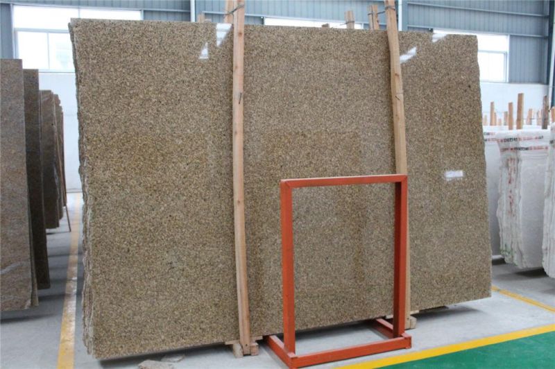 Gold Carioca Granite Natural Yellow Granite Polised Slabs Customized Tile for Building Fecade Wall