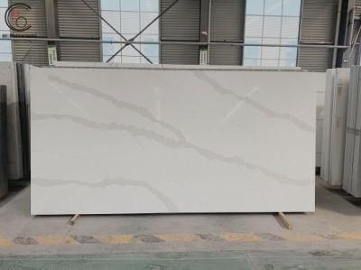 Large Size Calacatta Quartz Slab Stone Artificial Quartz Stone