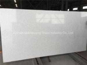 Artificial Stone Polished/Honed Black/White/Beige Pure White Water Quartz for Interiors/Indoor Kitchen/Bathroom Countertops/Vanity