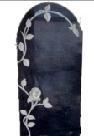 Flower Flower Carving Grave Monument Headstone