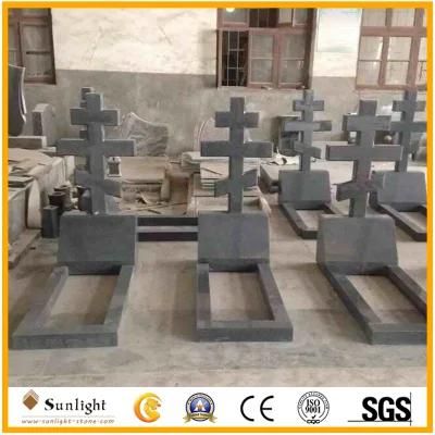 Western Style Memorial G654 Granite Cross Gravestone Headstones Cross