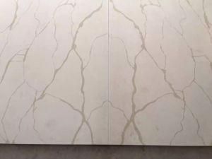 Kitchen Furniture White Veins Grey Quartz Stone