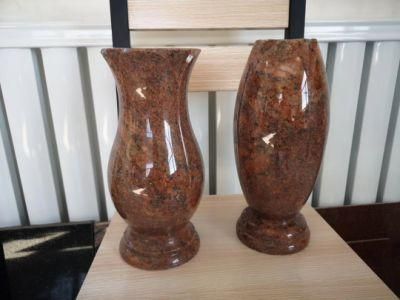 Granite Vases for Tombstone Monument Memorial Headstones