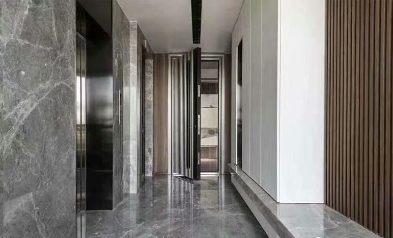 Crains Grey Marble with White Net