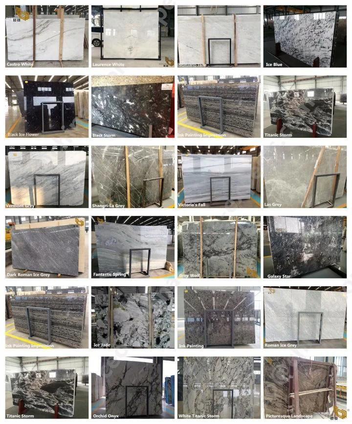 Marble Slab Floor Tile/Wall Worktop/Countertop/Vanitytop Marble for Kitchen/Bathroom Building Stone Supplier