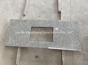 Prefab Pearl Blue Granite Bathroom Vanity Tops