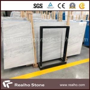 Polished Crystal White Wood Grain Marble