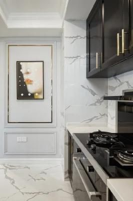 Carrara/Calacatta Artificial Quartz Slab Countertop Wall Tile Floor Tile Artificial Stone Factory Supplier