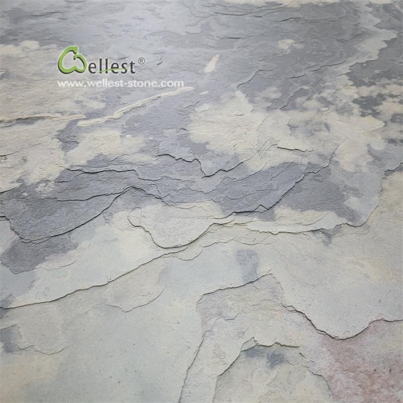 Easy to Handle and Deliver Cloudy Grey Natural Flexible and Super Thin Stone Wall Panel Veneer