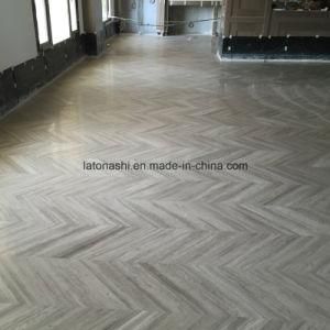China White Wood Grain, Light Grey Wood Grain Marble Tiles for Lounge Floor/Wall