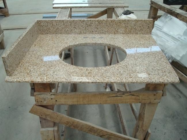 Rust Yellow Granite G682 Kitchen Countertop