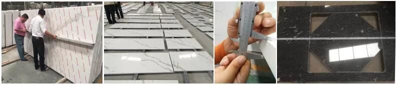 Artificial Stone polished/honed black/white/beige pure white countertop for interiors/indoor decoration