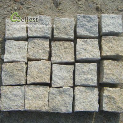 Yellow Granite G682 Split Cubestone Cobblestone