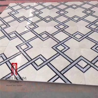 Custom Design Light Marble Tile Stone Floor OEM Flooring Fashion
