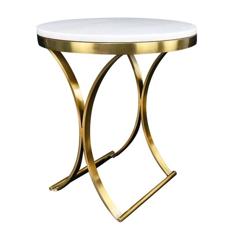 Factory Outlet Modern Stainless Steel Living Room Furniture Marble Stone Countertop Marble Table Dining Table Coffee Table
