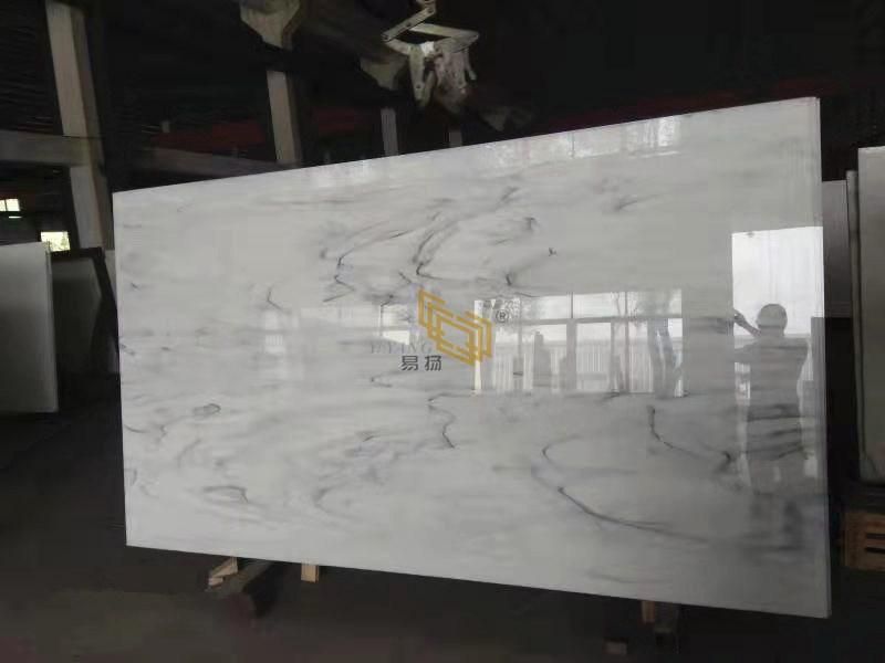 Nano White Crystallized Glass Panel Artificial Marble for Kitchen/Countertop/Flooring/Wall/Vanity Top