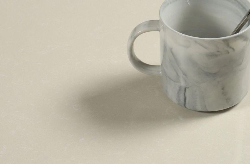 Artificial Marble Look Engineered White Quartz Stone (SQ7015)