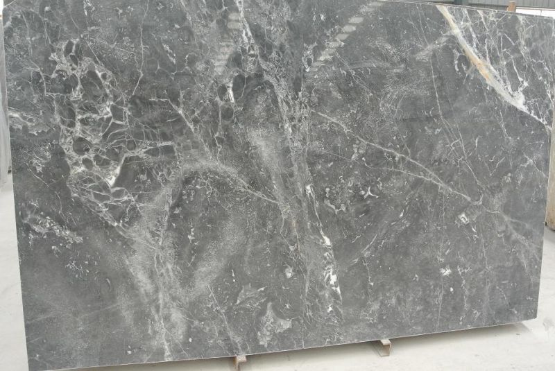 Hot Imperial Grey Granite Slab, Steel Grey Granite
