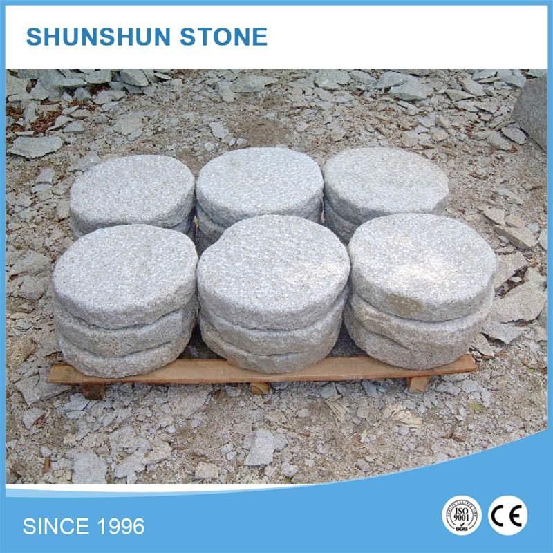 Mixed Color Granite Cube Stone on Mesh