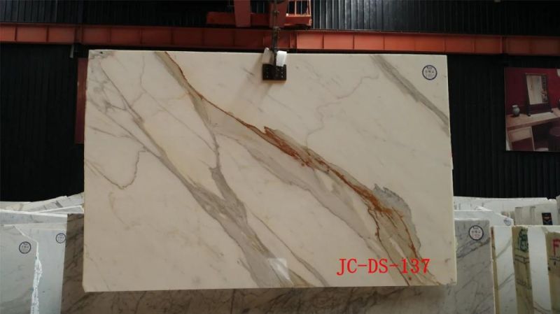 Calaeata Polished Marble Slabs for Interior Flooring Wall Decoration