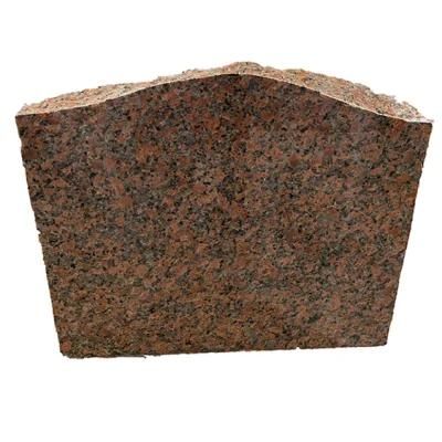 G562 Maple Red Granite Serp Top Slant Headstone Polished