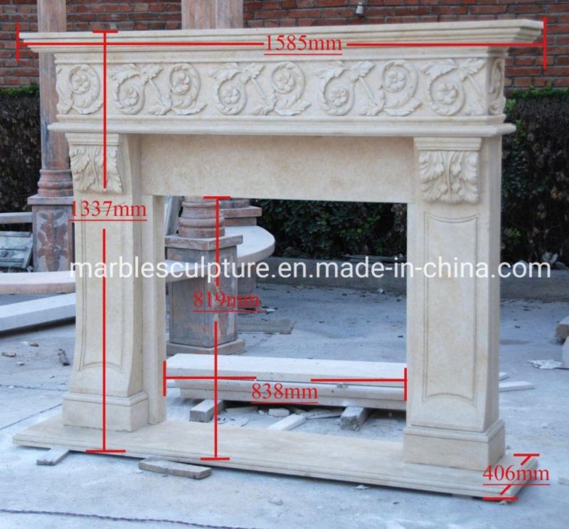 Marble Stone Sculptures Home Decoration Marble Fireplace (SYMF-007)
