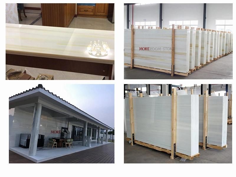 Wholesale Building Material Nano Crystallized Glass Engineered Faux Wood Grain Marble Stone Countertop From China Factory