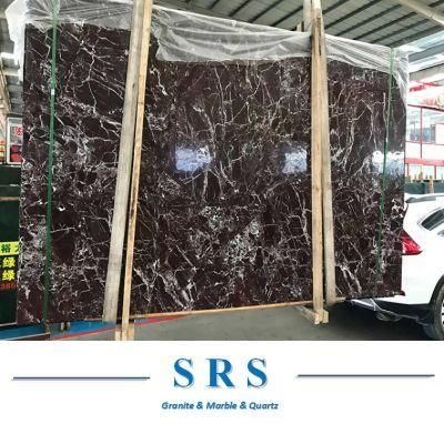 Natural Stone Rosso/Rosa Levanto Purple Color Marble for Projects, Distributing, Floor Tile, Border, Wall Skirting, Moulding