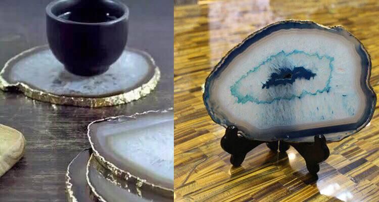 Green Natural Agate Slab Decorative Kitchen Wall Sheet